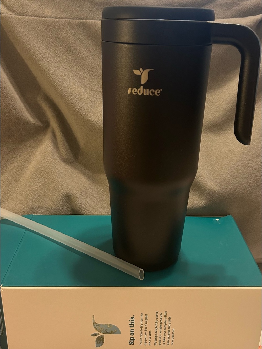Reduce 40 ounce Chiller Vacuum Insulated Water Bottle Black